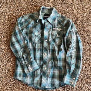 Boys wrangler pearl snap